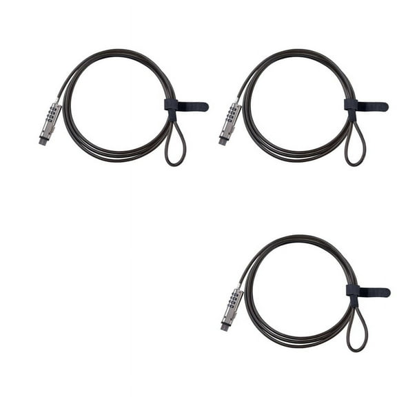 3X 4 Digital Universal Lock USB Laptop Security Cable Lock for Computer