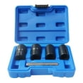 thumbnail image 1 of 5Pcs/Set Socket Kit 4 Damaged Worn Lug Nut & Lock Remover 17/19/21/22mm (Blue), 1 of 7