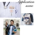 thumbnail image 4 of 6Pcs Acrylic Badge Reel Holders Cartoon Reel Retractable Nurse Badge Holders Cute Badge Reel Clips with Alligator Clip for Doctor Teacher Strawberry/Flower/Bear, 4 of 7