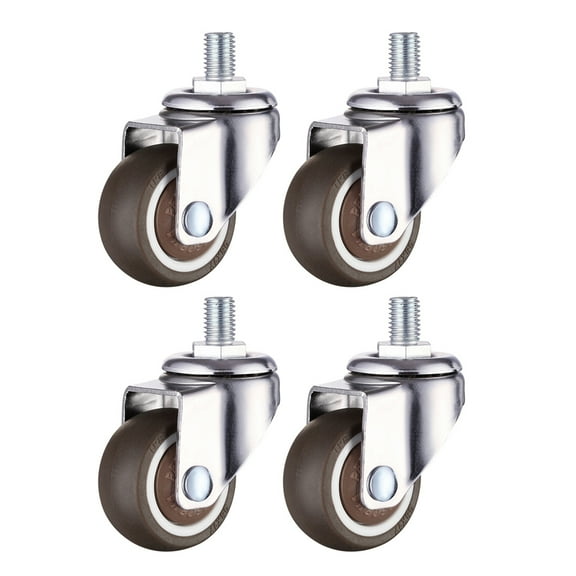 unbranded  4 PCS Office Chair Mat for Hardwood Floor Cylinder Heavy Duty Gaming Silver