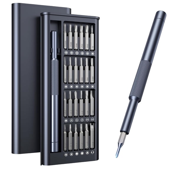 Ensemble de Tournevis de Précision 25-en-1 Kit d'Outils de Réparation Magnétique Professionnel pour Téléphone, Ordinateur, Montre, Ordinateur Portable, Sonnette, Lunettes, Électronique, Acier à Vis