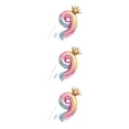 thumbnail image 1 of yingyy Party Balloon with Gradient Color Birthday Party Decor Aluminum Foil Balloon 32 Inch, Number 8 10 3PCS, 1 of 6
