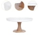thumbnail image 2 of Soporte de cerámica para tartas, base de madera decorativa, bandeja para servir tartas. M, 2 of 9
