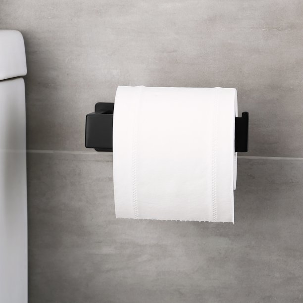 KES Toilet Paper Holder Self Adhesive SUS304 Stainless Steel Wall Mount