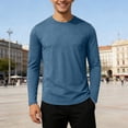 thumbnail image 2 of SUYIDA Men's UPF Sun Protection Top, Long Sleeve Breathable Casual Tee, Outdoor Athletic Performance Shirt, 2 of 5