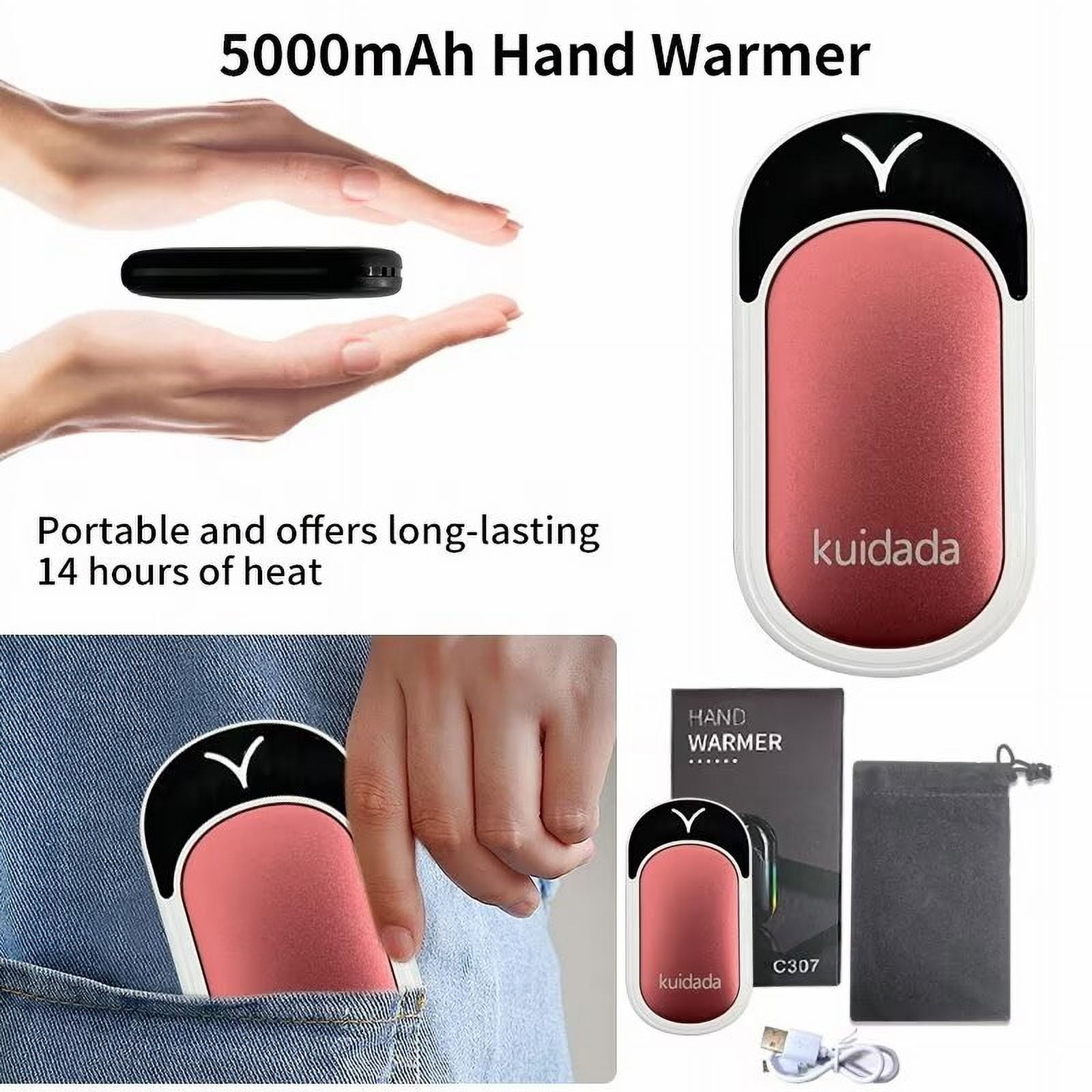 2024 New Sunset lamp C307 Hand warmer power bank Usb Rechargeable Hand Warmer 5000mah