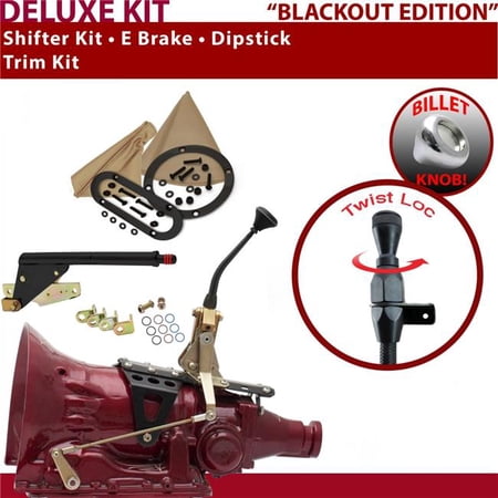 American Shifter FMX Shifter Kit Black 8 in. E Brake Trim Kit Dipstick for ED422