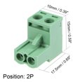 thumbnail image 4 of Unique Bargains 6pcs AC300V 15A 5.08mm Pas 2P Plat Angle Pointeau Siège Insert-In PCB Terminal, 4 of 4
