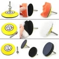 34Pcs 3 inch Car Buffing Sponge Pads Kit & Polishing Sanding Discs