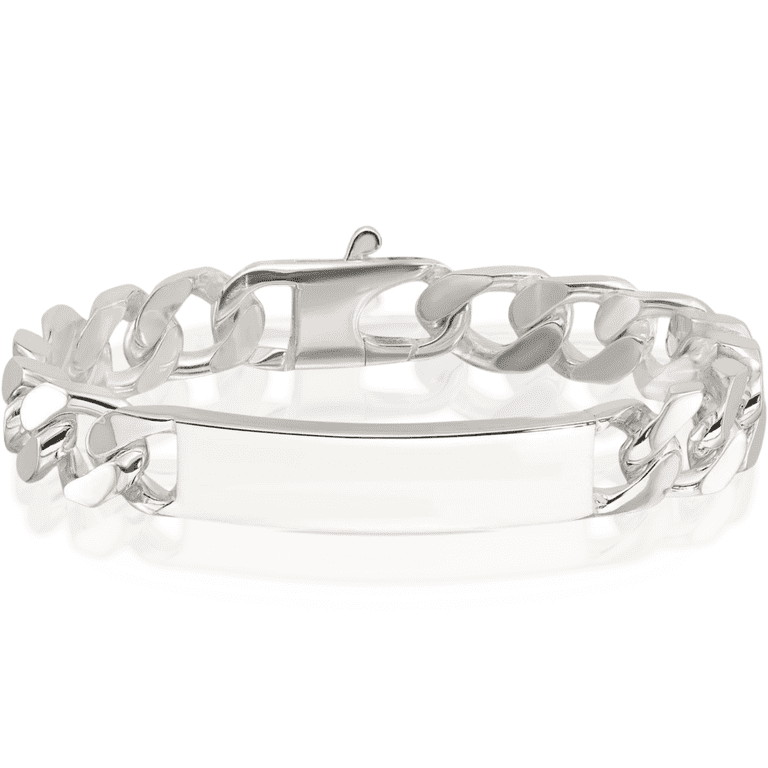 美品　RATS ID BRACELET masa sculp Silver925 925 Sterling Silver Curb Link Name Bar Identification ID Bracelet