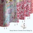 thumbnail image 6 of Pioneer Flower Floral Print Pattern Shower Curtain 36"x72" ,Bathroom Decorative Shower Curtains Set with 12 Hooks,Modern Waterproof Washable Shower Curtain, 6 of 6
