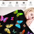thumbnail image 4 of Ultra Soft Butterfly Blanket Cozy Warm Flannel Throw Blankets for Bedroom Living Couch Sofa Kids Adults 60"x50", 4 of 6