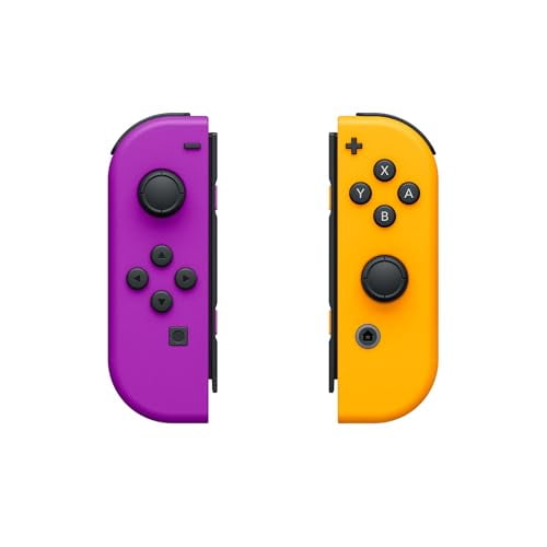 Nintendo Switch Joy-Con Pair, Neon Purple & Orange - Walmart.com