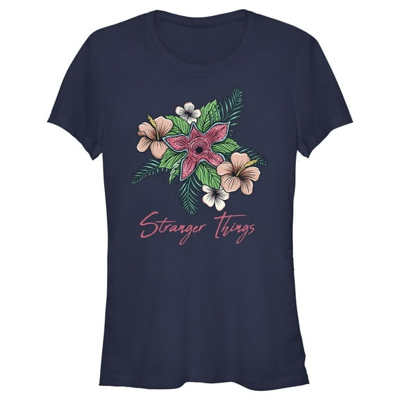 Netflix Junior's Stranger Things Demogorgon Hidden Flower Graphic T-Shirt