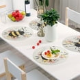 thumbnail image 6 of Ryvnso A Bee with Flower Round Plate Mats Dining Table Placemat Set of 4 for Holiday Decoration, 6 of 7