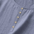 thumbnail image 6 of Cilsoka Women Summer Tank Tops Round Neck Sleeveless Front Pleated Button Down Tunic Casual Outfit 2026 Basic Loose Shirts, 6 of 7