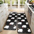 thumbnail image 4 of Kitchen Rugs Sets Of 2,Halloween Cute Ghosts Pattern Anti Fatigue Kitchen Mat Rugs Non Slip Washable,Decorative Kitchen Floor Mats for Kitchen,Sink,Laundry,17"x47"+17"x47", 4 of 5