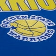 thumbnail image 5 of Men's Mitchell & Ness  Royal Golden State Warriors Hardwood Classics Throw It Back Premium T-Shirt, 5 of 5