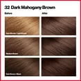 thumbnail image 3 of Revlon Colorsilk Beautiful Color Permanent Hair Dye, Dark Brown, At-Home Full Coverage Application Kit, 32 Dark Mahogany Brown, 3 Pack, 3 of 11