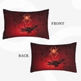 thumbnail image 2 of Logiee Black Spider Web With Spiders Print Pillow Case,Throw Pillow Covers, Double Sided Plush Cushion Cover for Couch Sofa Bed, Only Pillowcase-16"x24", 2 of 6