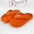 thumbnail image 4 of Rimocy Soft Sole EVA Women's Flip Flops 2023 Summer Beach Non-slip Cloud Slippers Women Thick Platform Clip Toe Bathroom Slides, 4 of 4