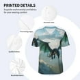 thumbnail image 3 of KLL Cloud Sky Green Dragon for Men's Baseball Shirts,Short Sleeve Casual Shirts Button Down Shirt for Men Beach Summer Wedding Shirt-X-Large, 3 of 7