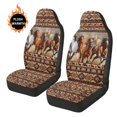 thumbnail image 4 of Uorisanigo Car Seat Covers Front Seats Only Soft and Comfortable Aztec African Tribal Horse Automotive Vehicle Seat Covers for Interior Decor, Universal Fit for Cars, Sedans, Trucks, SUVs, 4 of 7