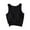 Black, variant on yillto Womens Crop Tank Tops with Bra Loose Round Neck Sleeveless Comfy Shirts Summer Casual Tee