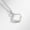 White Gold Color, variant on Women's Sterling Silver One Shell Necklace