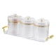 thumbnail image 2 of Contenedores de plástico para almacenar alimentos con tapas, frascos herméticos resistentes para especias y café. Claro, 2 of 9