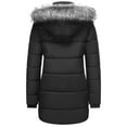 thumbnail image 2 of GGleaf Women's Plus Size Winter Thicken Puffer Coat Warm Snow Jacket with Fur Removable Hood Black 1X, 2 of 9