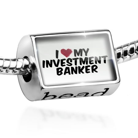 Bead I heart love my Investment Banker Charm Fits All European (Best Watches For Investment Bankers)