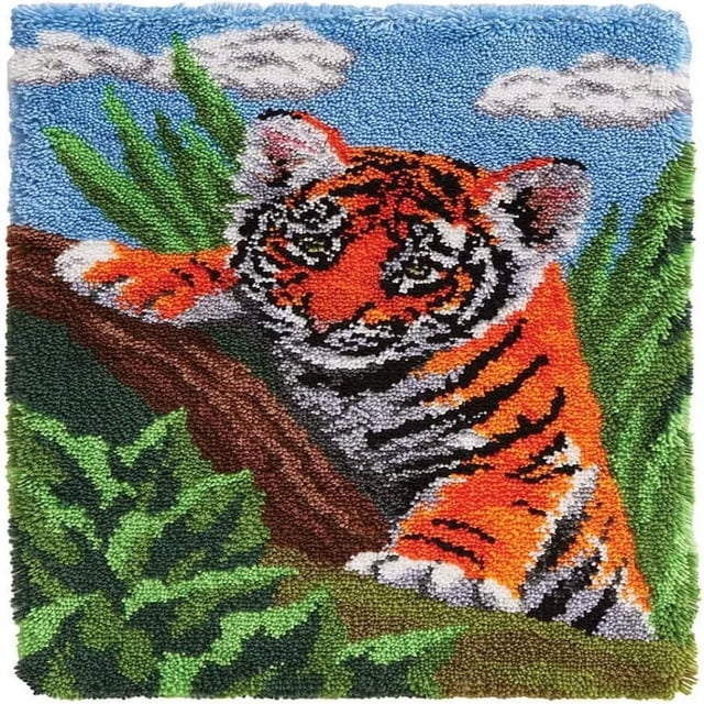 MesaSe Latch Hook Rug Kits Halloween Wizard | Home Carpet Rug Making Canvas Kits 50×38cm/20*15in