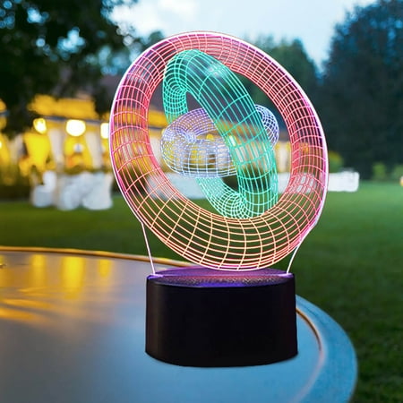 

〖TOTO〗Led Light 3D Night Lightplastic High- Quality Ktv Adjustable Lights