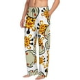 thumbnail image 2 of Sigee Giraffes Head Print Men's Pajama Pants - Soft Lounge Sleep Bottoms with Elastic Waistband and Pockets-X-Large, 2 of 9