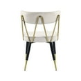 thumbnail image 6 of Meridian Furniture Rheingold Cream Velvet Dining Chair (Set of 2), 6 of 7
