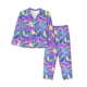 thumbnail image 1 of Balery Disco Roller Skates Conjunto de Pijama con Estampado para Mujer, Conjunto de Dos Piezas con Manga Larga, Ropa de Dormir Suave con Bolsillos, Pijamas Cómodos-Medium, 1 of 7