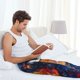 thumbnail image 5 of Balery Galactic Dog Swirls Art Pantalones de pijama para hombre, pijama ultraligero, pantalón de descanso-Small, 5 of 6