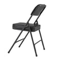 thumbnail image 6 of 2 Pack Metal Folding Chairs with Padded Seat and Back, for Home and Office, Indoor and Outdoor Events Party Wedding, Black, 6 of 8