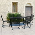 thumbnail image 1 of vidaXL 7 Piece Outdoor Dining Set Poly Rattan and Glass, 1 of 5