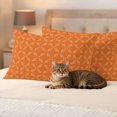 thumbnail image 3 of Pack of 2 Outdoor Pillow Covers 20x12 Inch Waterproof Orange Morocco Throw Pillow Covers,Decorative Couch Pillow Case Sham Geometric Leaf Diamond Lattice Abstract Patio Pillowcases Cushion Cover, 3 of 8