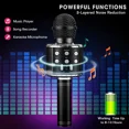 thumbnail image 5 of GLUAAE Toys For 3-16 Years Old Girls Gifts,Karaoke Microphone for Kids,Best Fun Birthday Gifts for Teens Girl Boys(Black), 5 of 6
