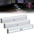 thumbnail image 1 of Barra LED de 3 piezas con sensor de movimiento para escalones de RV Nilight, con batería, 1 of 8