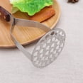 thumbnail image 3 of Potato Masher Kitchen Practical Stainless Steel Potato Presser Ricer With Wood Handle Kitchen Gadgets, 3 of 8