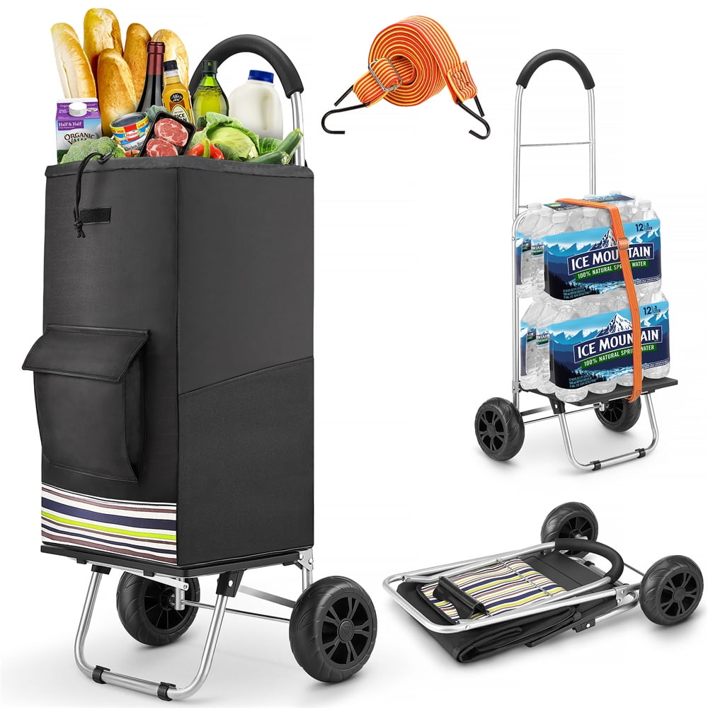Folding Shopping Cart 220 lbs Capacity Extra Large Guyana Ubuy