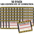 thumbnail image 4 of Vacation Bible School VBS Certificate of Completion Award  50 pk 8.5x11 Construction Site Excavator Working Trucks Themed Participation, 4 of 5