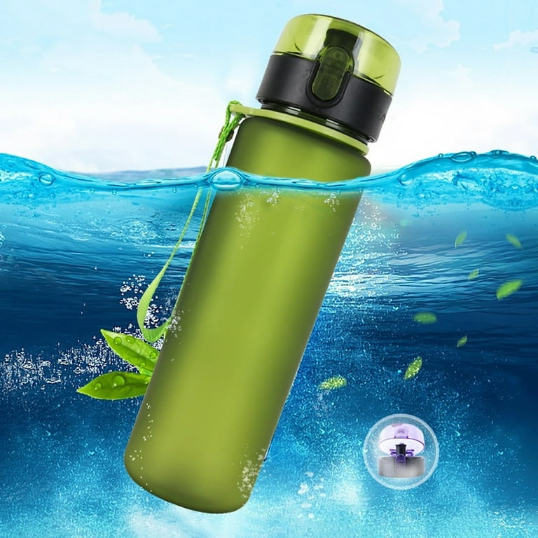 Hesroicy Drinking Bottle Easy to Clean Portable Handle Square Shape  Leakproof Office Water Bottle for Outdoor