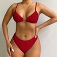thumbnail image 2 of Afdoent Women's Bikini Sets Womens Swimwear Summer Two Piece Swimsuit Adjustable Strap Beach Bikini Vintage Swimwear, 2 of 7