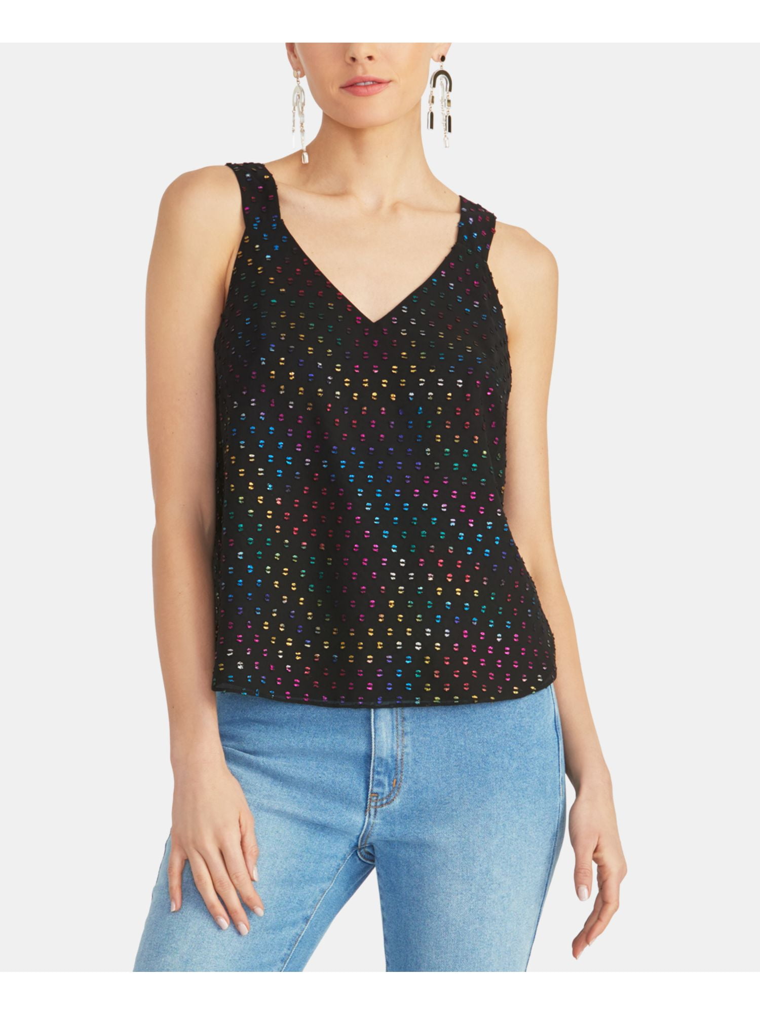 polka dot spaghetti strap top
