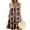 Red, variant on Women's Elastic Waist Sundress, Sleeveless Summer Casual Dress with Square Neck and Patriotic Print, Stylish Holiday Wear,Blue L